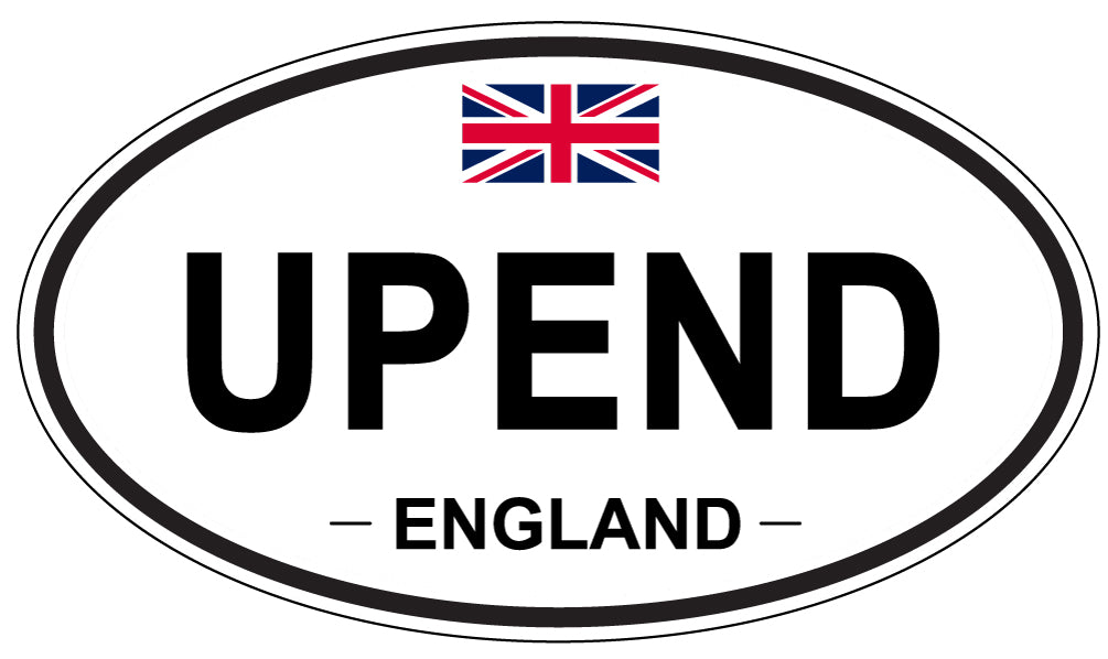 UPEND, England - Oval Magnet