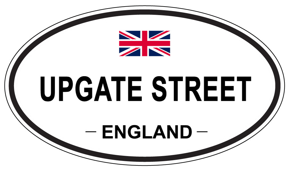 UPGATE STREET, England - Oval Magnet