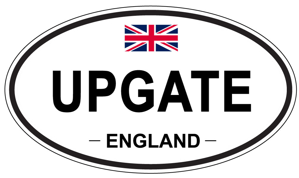 UPGATE, England - Oval Magnet