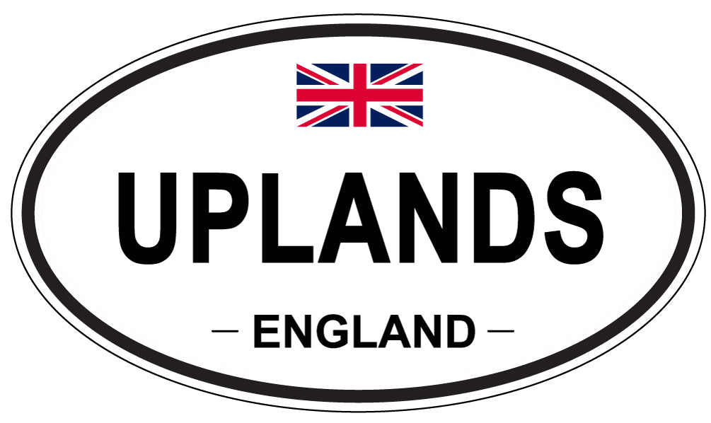UPLANDS, England - Oval Magnet
