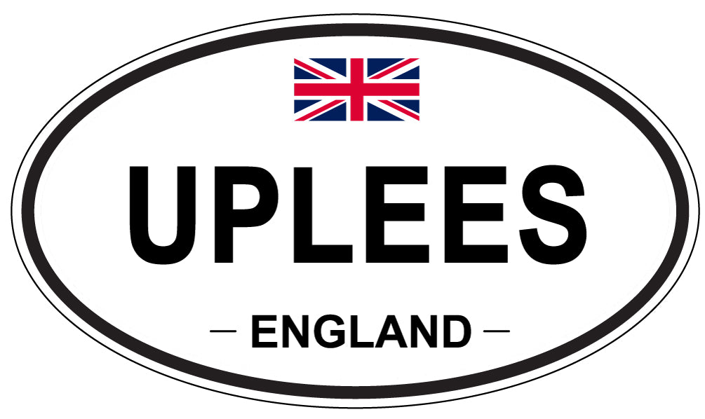 UPLEES, England - Oval Magnet