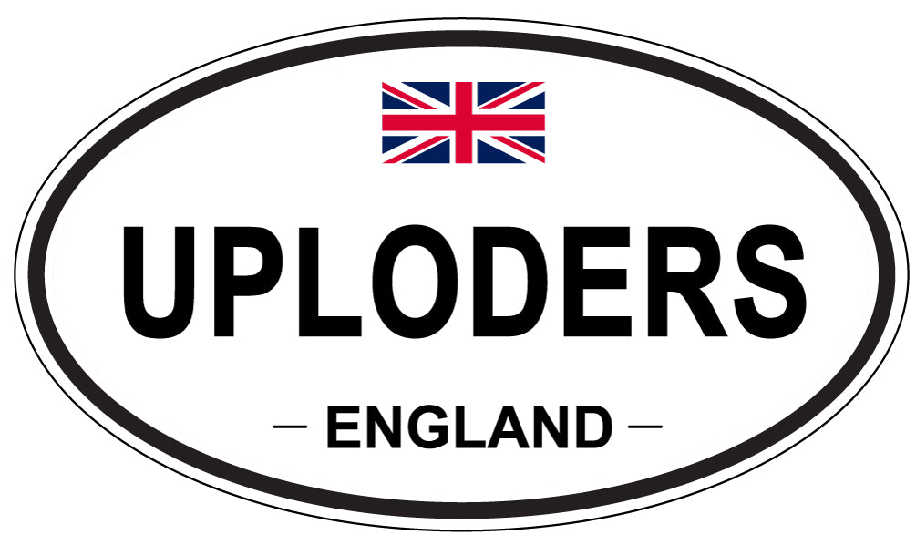 UPLODERS, England - Oval Magnet