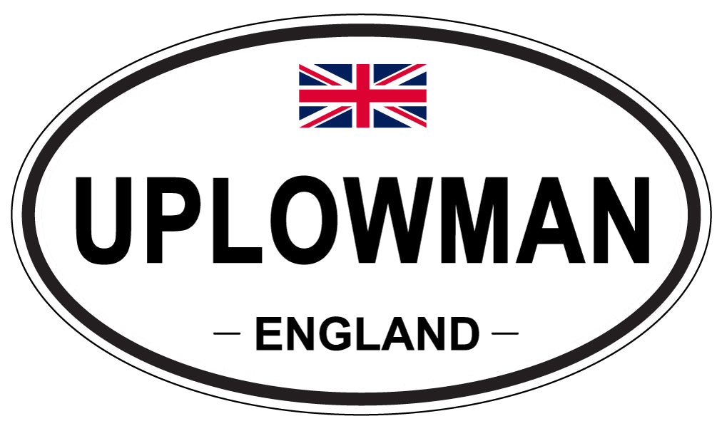 UPLOWMAN, England - Oval Magnet