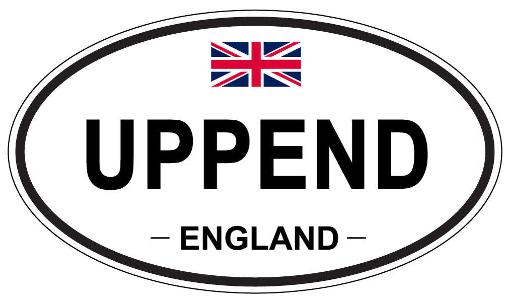 UPPEND, England - Oval Magnet