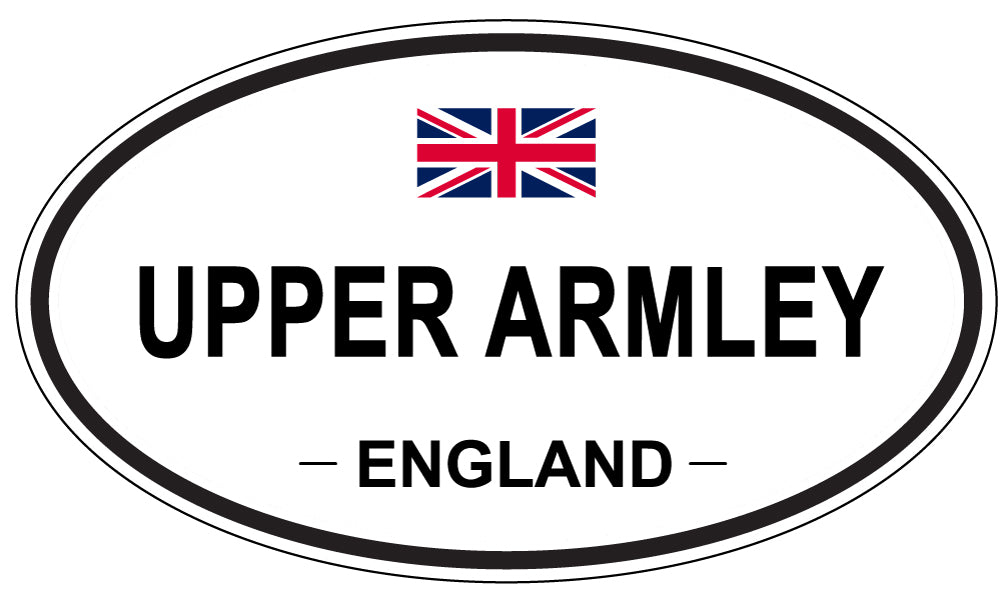 UPPER ARMLEY, England - Oval Magnet