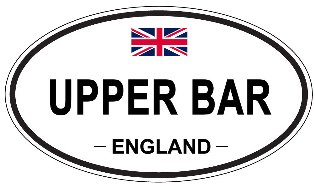 UPPER BAR, England - Oval Magnet