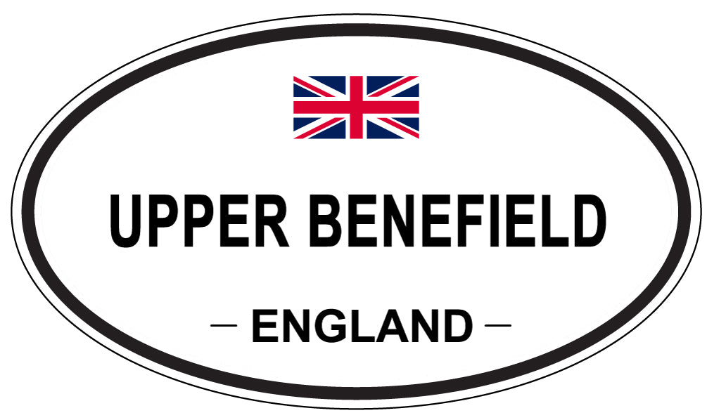 UPPER BENEFIELD, England - Oval Magnet