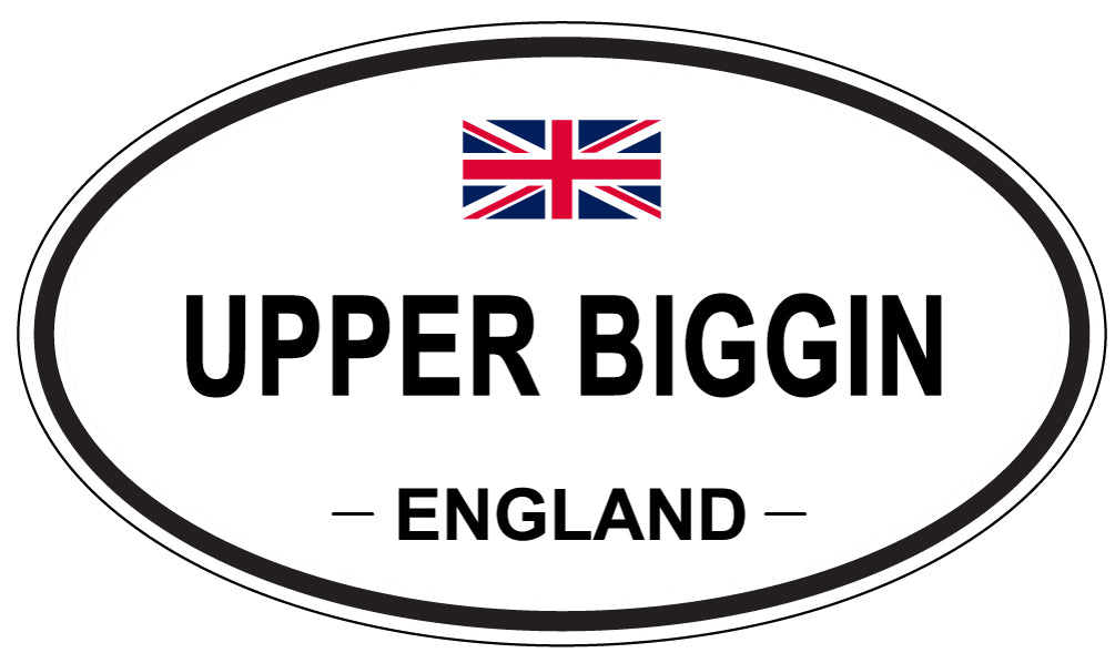 UPPER BIGGIN, England - Oval Magnet