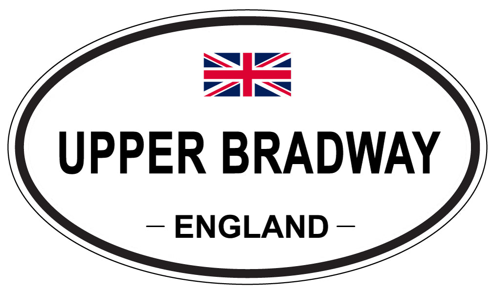 UPPER BRADWAY, England - Oval Magnet