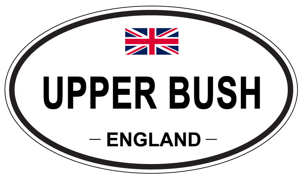 UPPER BUSH, England - Oval Magnet