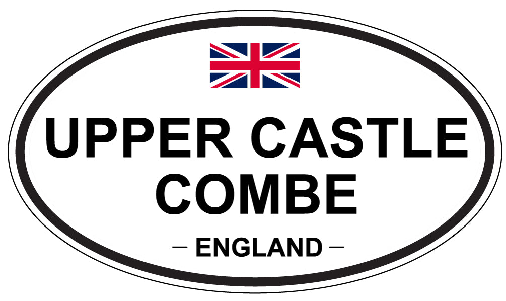 UPPER CASTLE COMBE, England - Oval Magnet