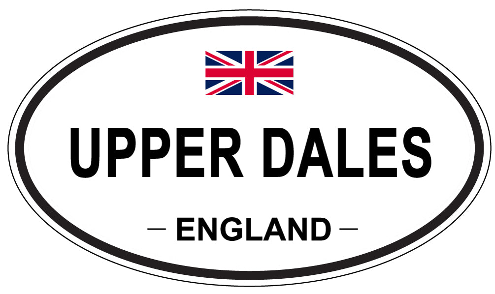 UPPER DALES, England - Oval Magnet