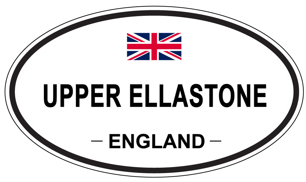 UPPER ELLASTONE, England - Oval Magnet