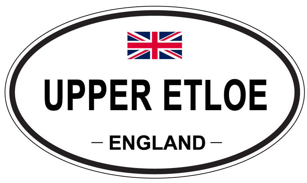 UPPER ETLOE, England - Oval Magnet