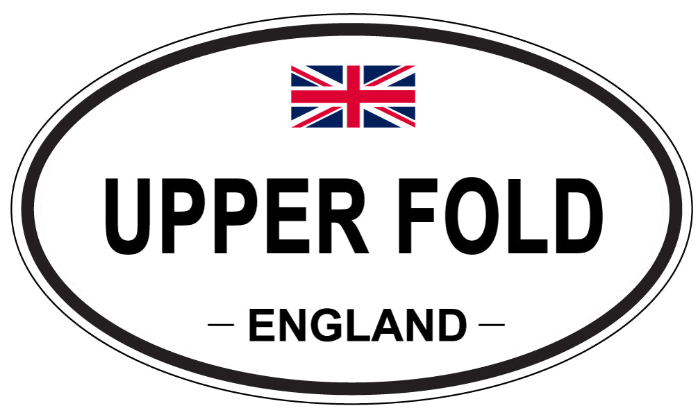UPPER FOLD, England - Oval Magnet