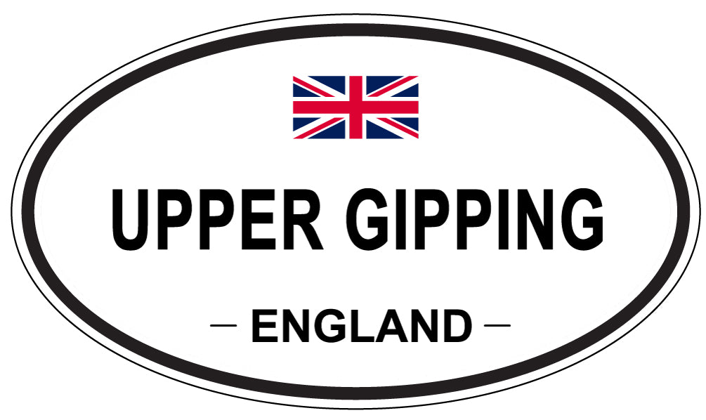 UPPER GIPPING, England - Oval Magnet