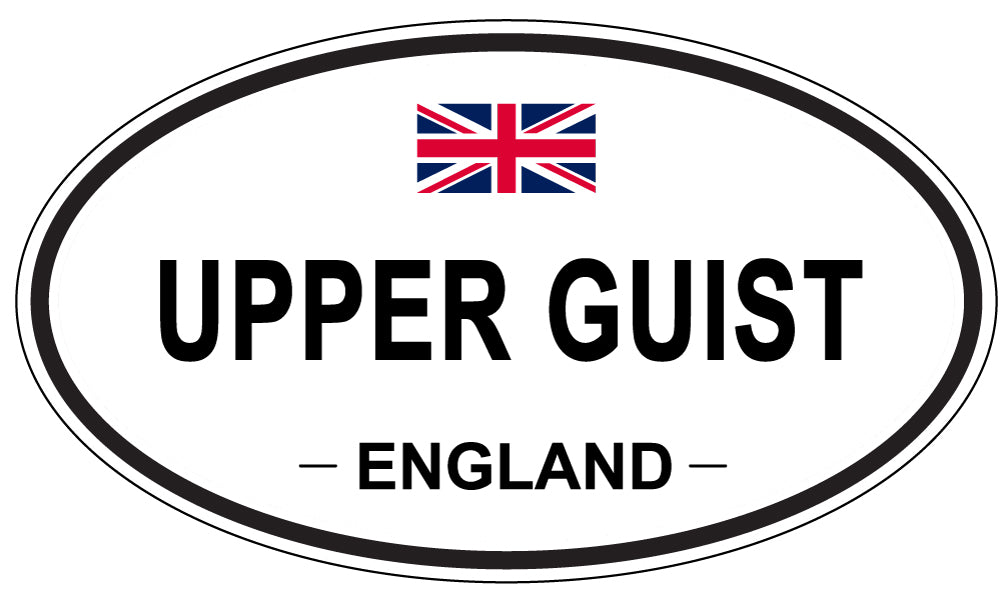 UPPER GUIST, England - Oval Magnet