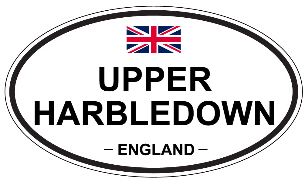 UPPER HARBLEDOWN, England - Oval Magnet