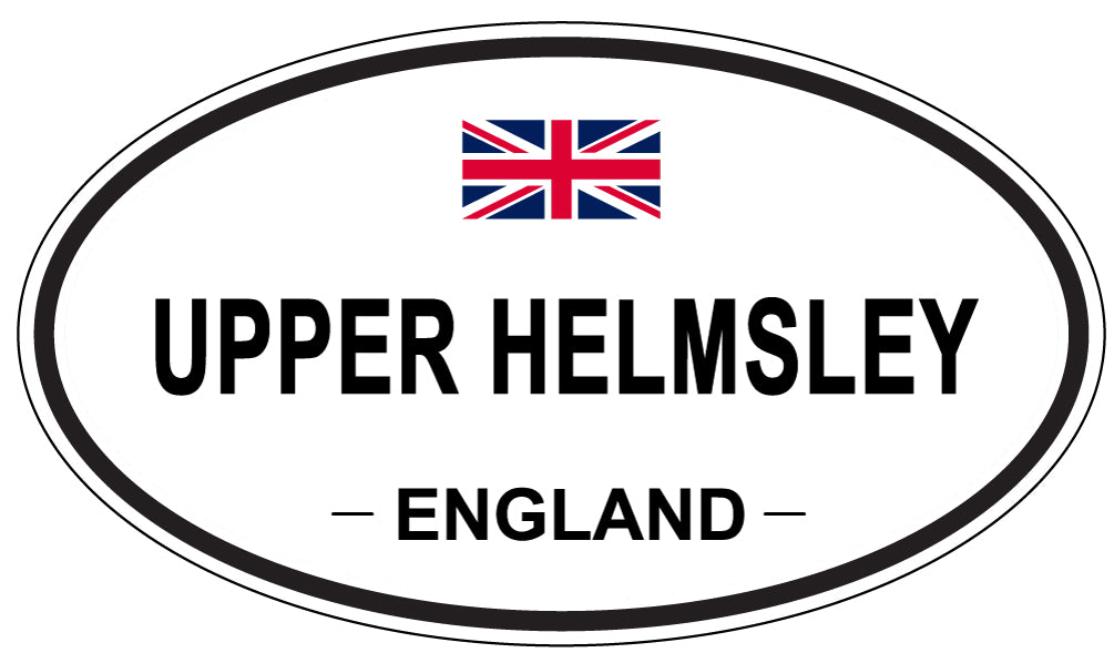 UPPER HELMSLEY, England - Oval Magnet