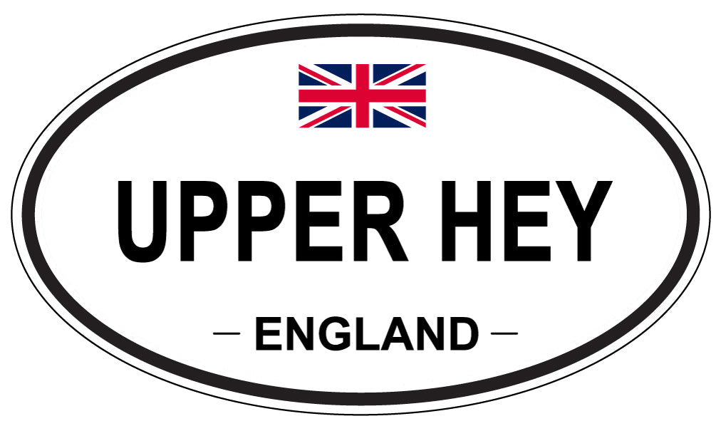 UPPER HEY, England - Oval Magnet