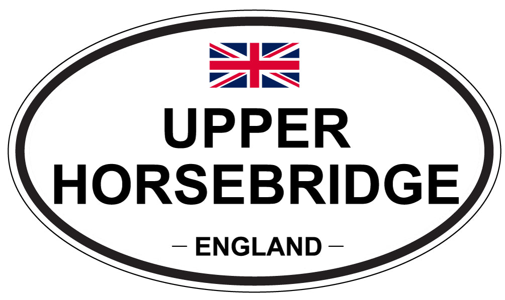 UPPER HORSEBRIDGE, England - Oval Magnet