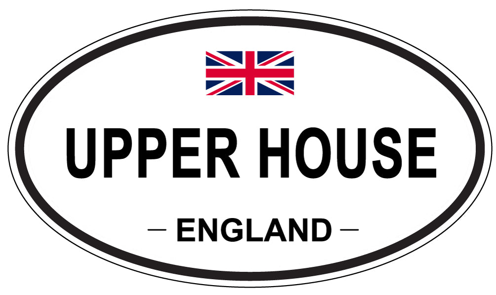 UPPER HOUSE, England - Oval Magnet