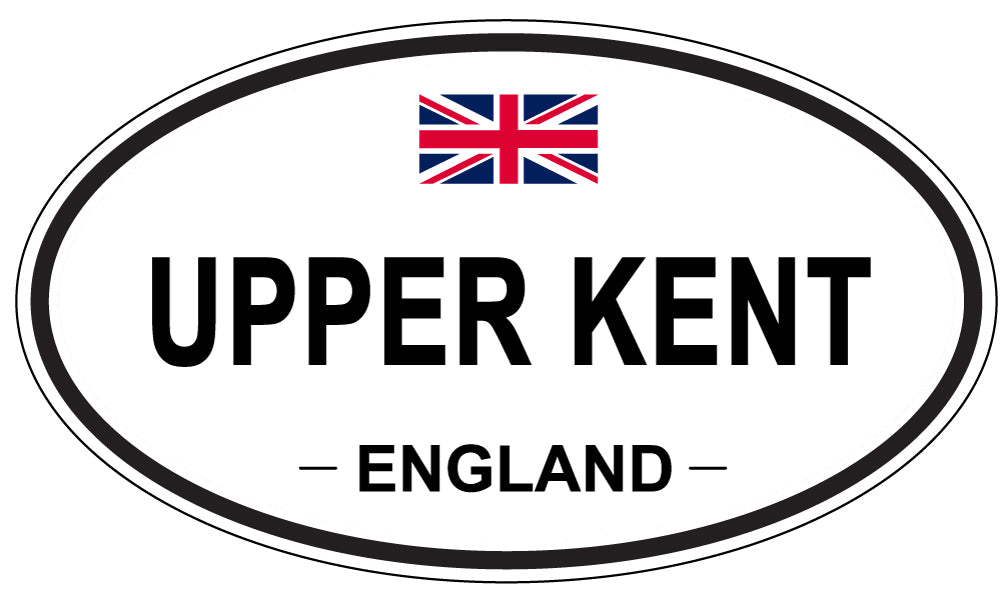 UPPER KENT, England - Oval Magnet