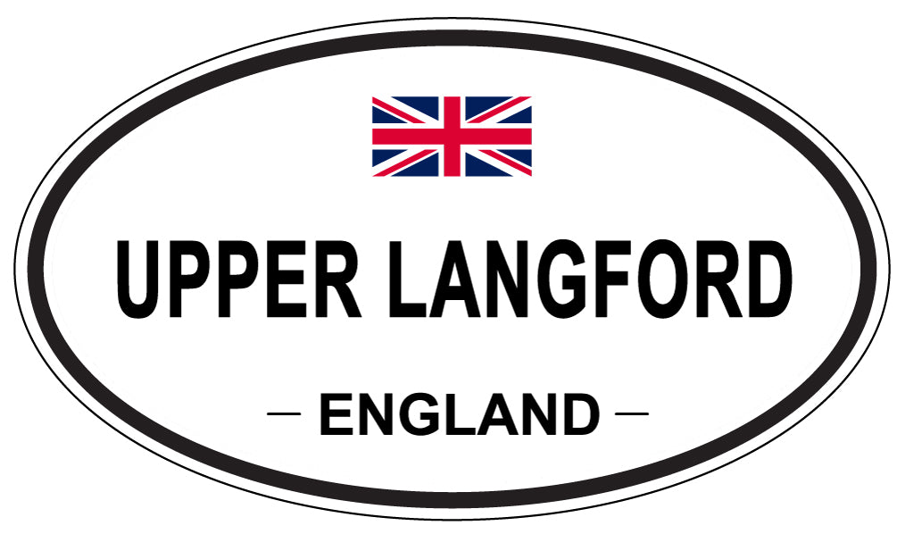 UPPER LANGFORD, England - Oval Magnet
