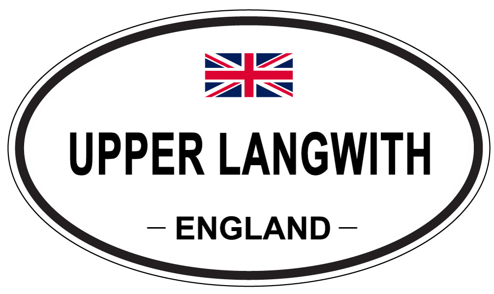 UPPER LANGWITH, England - Oval Magnet
