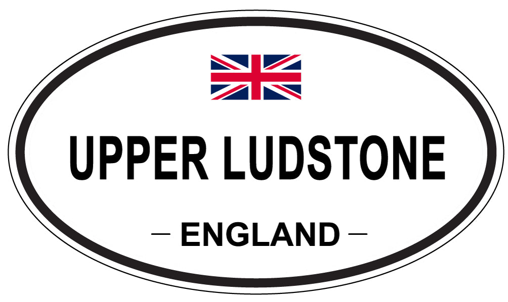 UPPER LUDSTONE, England - Oval Magnet