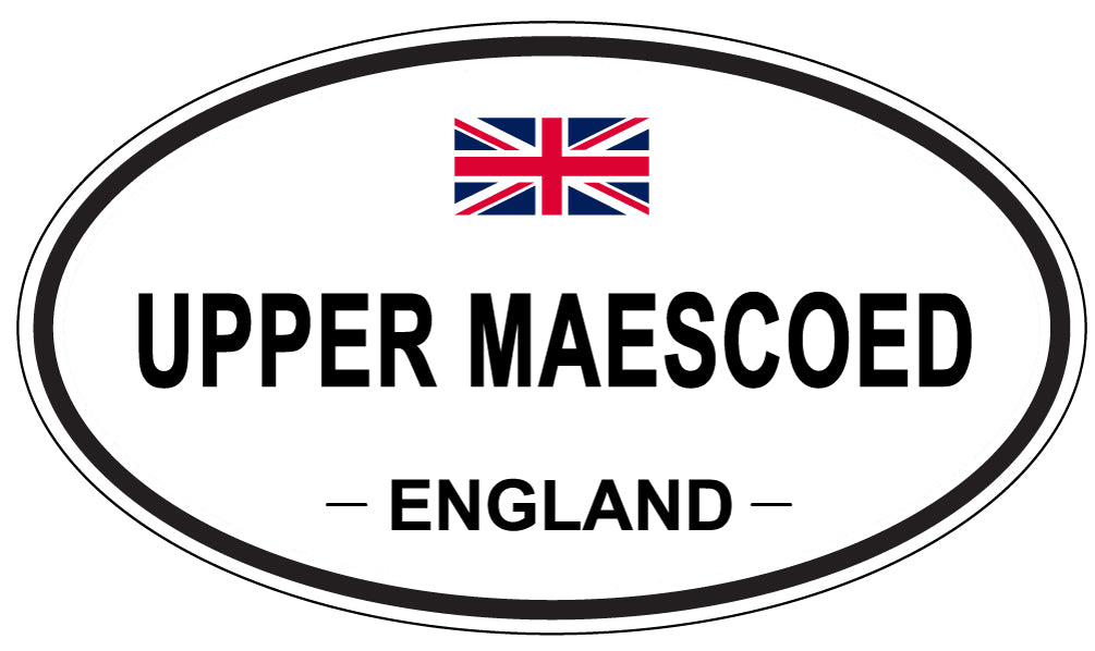 UPPER MAESCOED, England - Oval Magnet