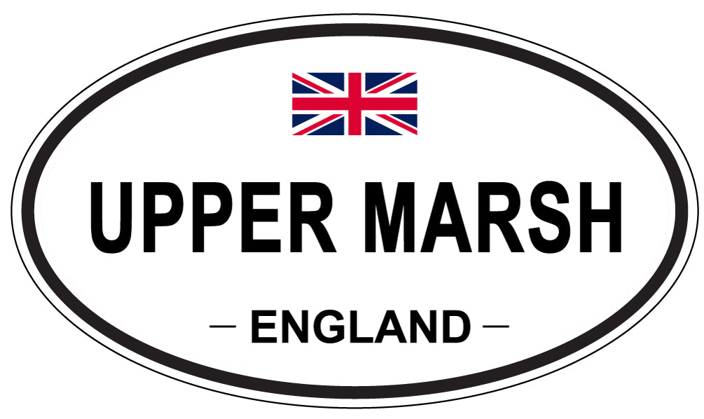 UPPER MARSH, England - Oval Magnet