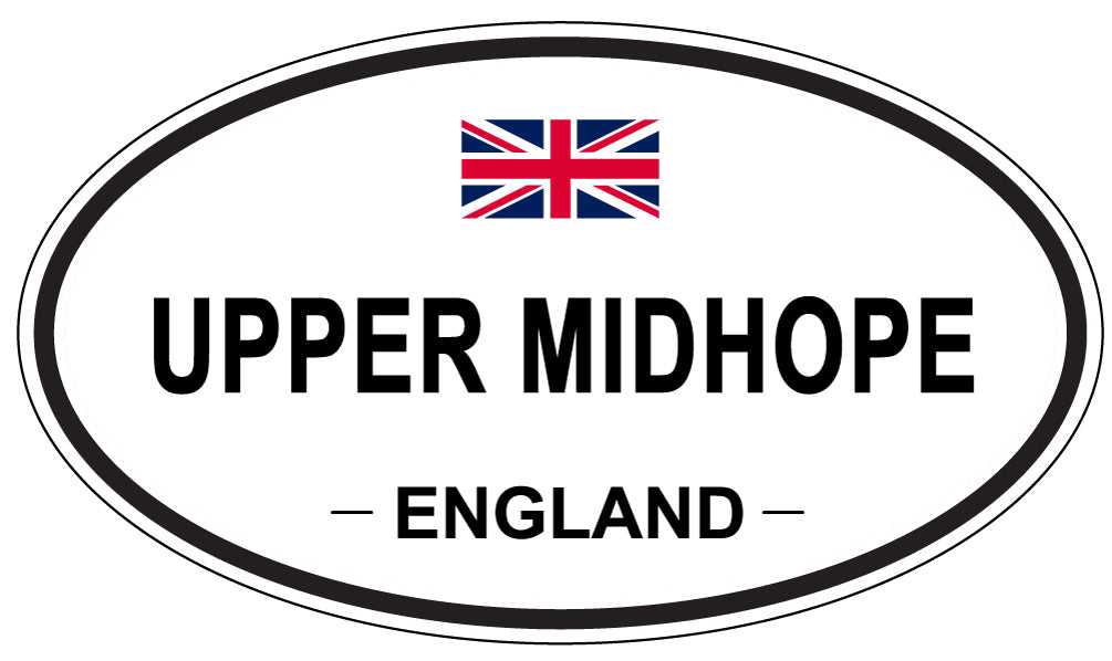 UPPER MIDHOPE, England - Oval Magnet