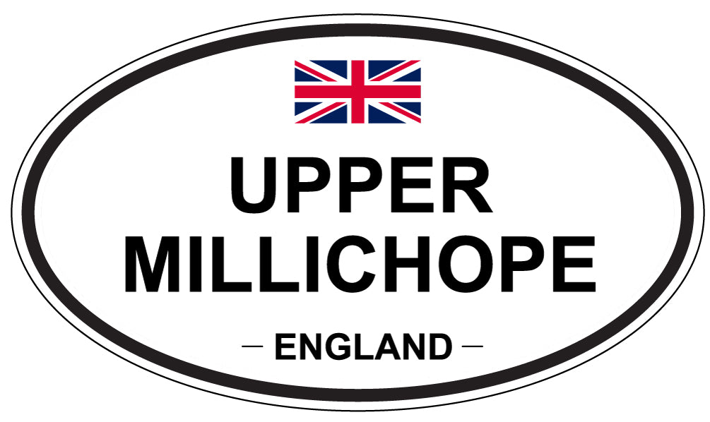 UPPER MILLICHOPE, England - Oval Magnet
