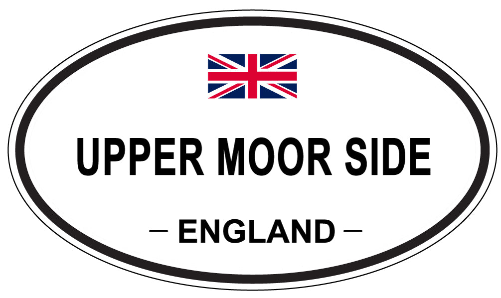 UPPER MOOR SIDE, England - Oval Magnet