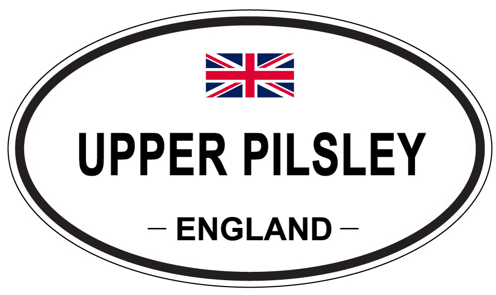 UPPER PILSLEY, England - Oval Magnet