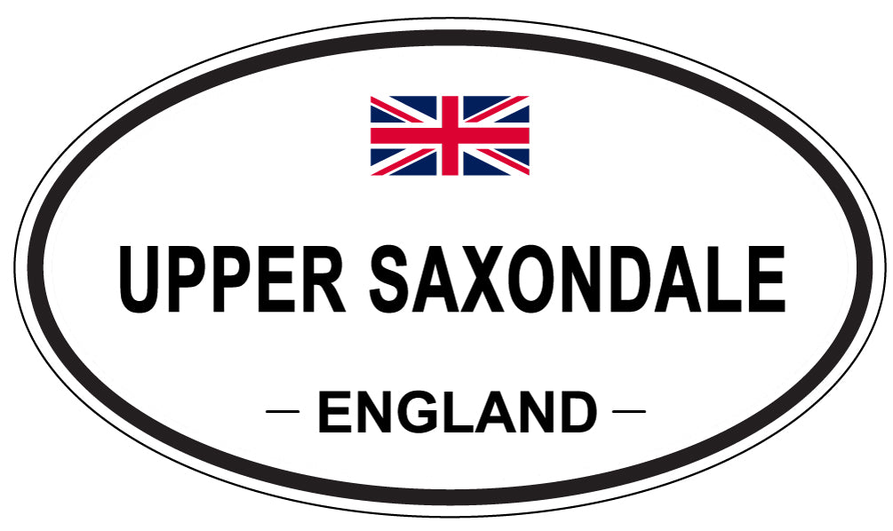 UPPER SAXONDALE, England - Oval Magnet