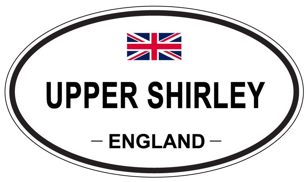 UPPER SHIRLEY, England - Oval Magnet