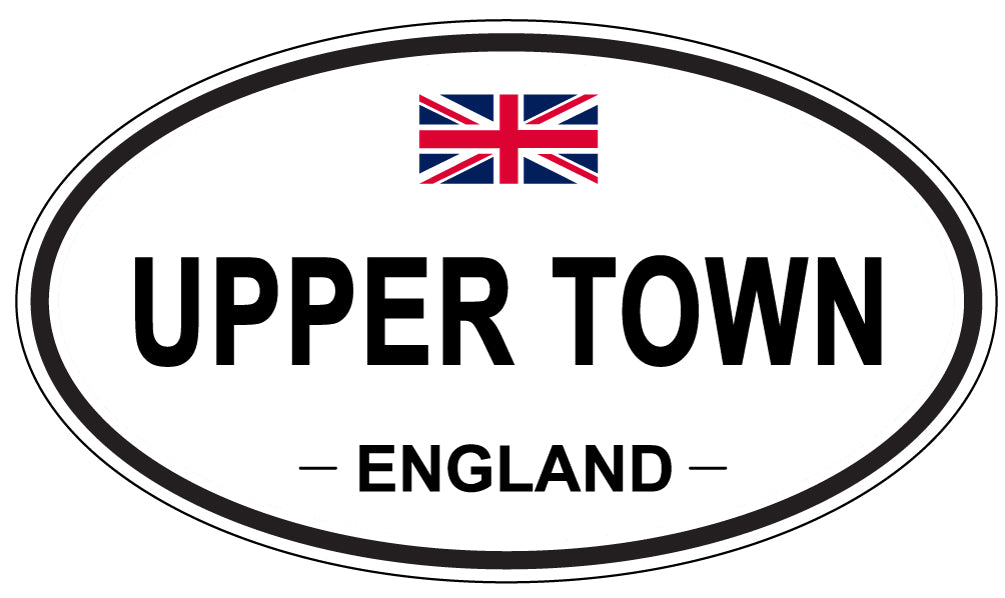 UPPER TOWN, England - Oval Magnet