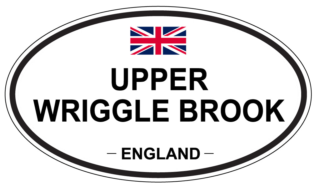 UPPER WRIGGLE BROOK, England - Oval Magnet
