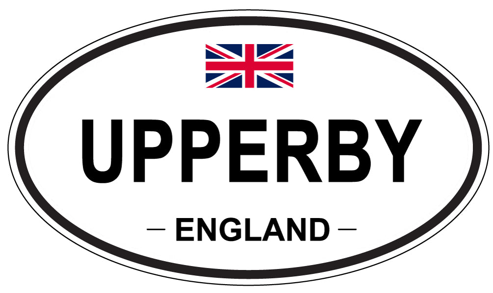 UPPERBY, England - Oval Magnet