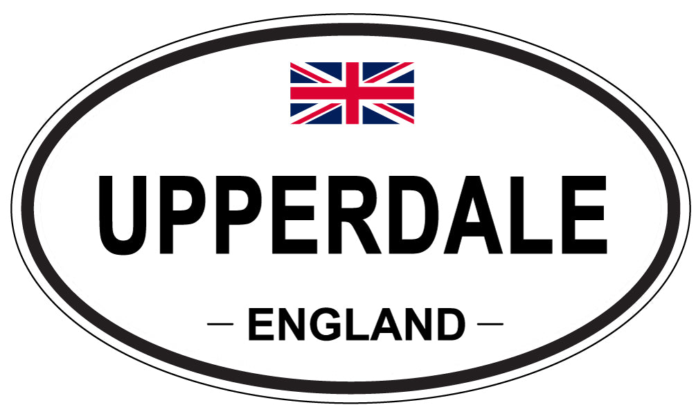 UPPERDALE, England - Oval Magnet