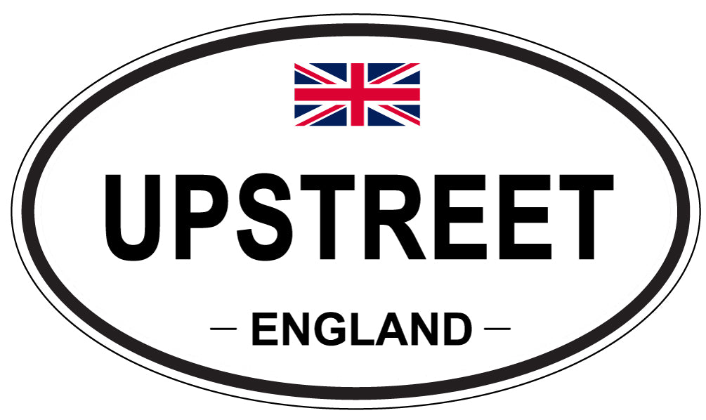 UPSTREET, England - Oval Magnet