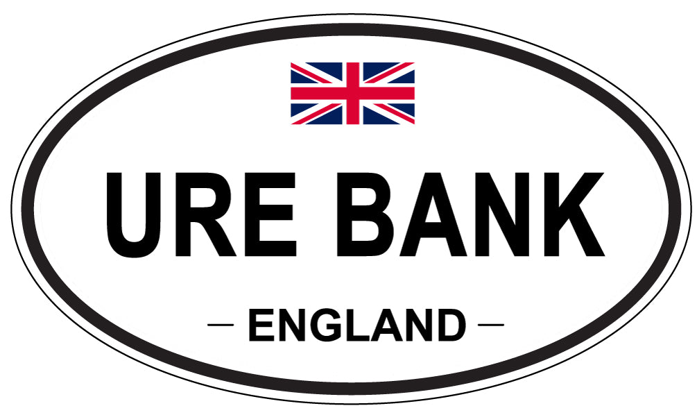 URE BANK, England - Oval Magnet