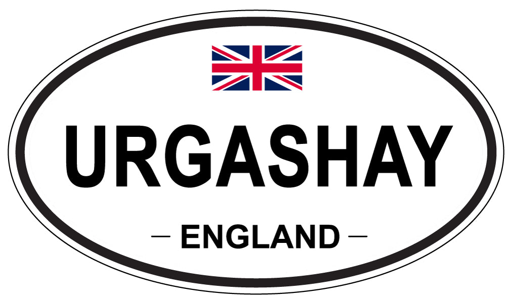 URGASHAY, England - Oval Magnet