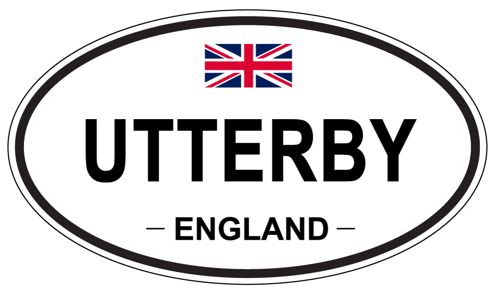 UTTERBY, England - Oval Magnet