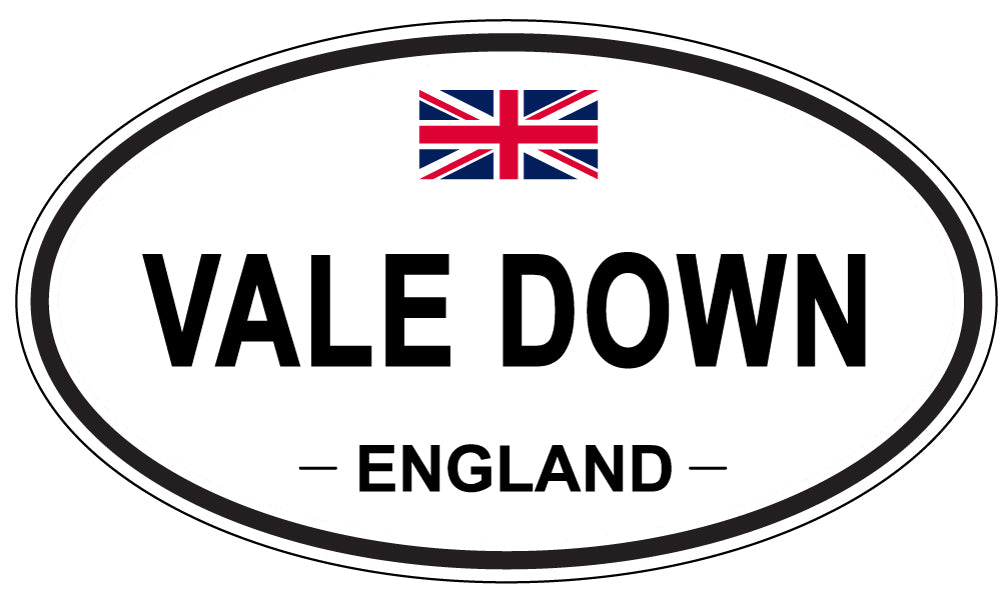 VALE DOWN, England - Oval Magnet