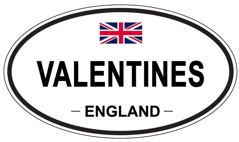 VALENTINES, England - Oval Magnet