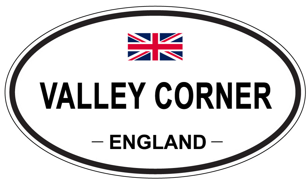 VALLEY CORNER, England - Oval Magnet