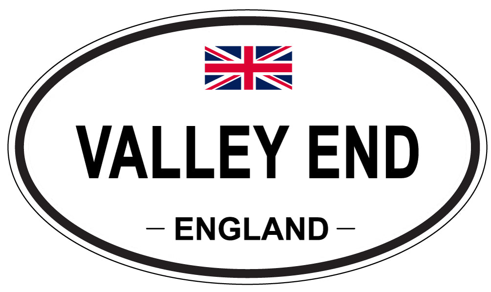 VALLEY END, England - Oval Magnet